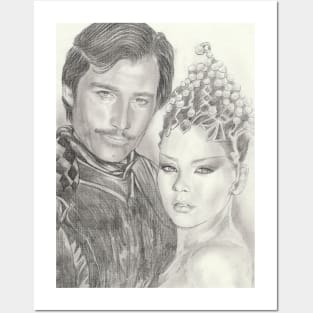 Timothy Dalton and Ornella Muti in Flash Gordon Posters and Art